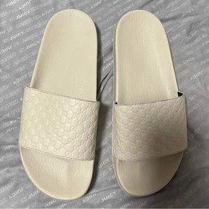 Gucci microguccissima slide(soft ivorie)